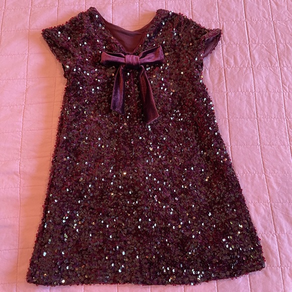 Zara Wine Sequin Dress - Picture 2 of 3